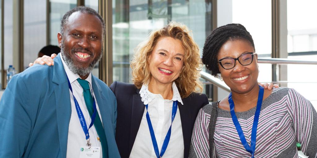 Professor Makane Moïse Mbengue, Nathalie Bernasconi, and Suzy Nikiema