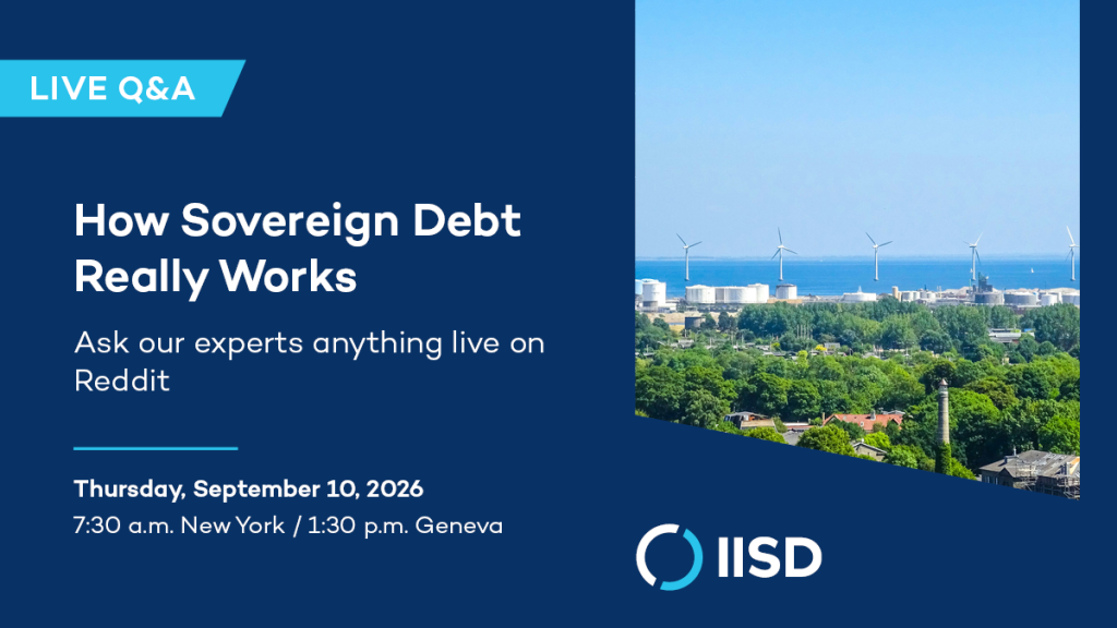 An event banner with details of the Sovereign Debt Reddit AskMeAnything event.