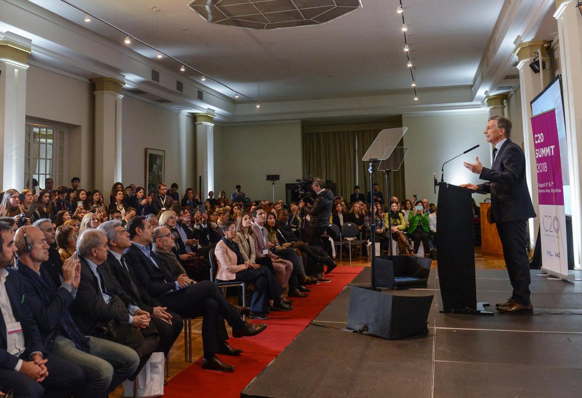 President Mauricio Macri opening remarks at the C20 Summit 
