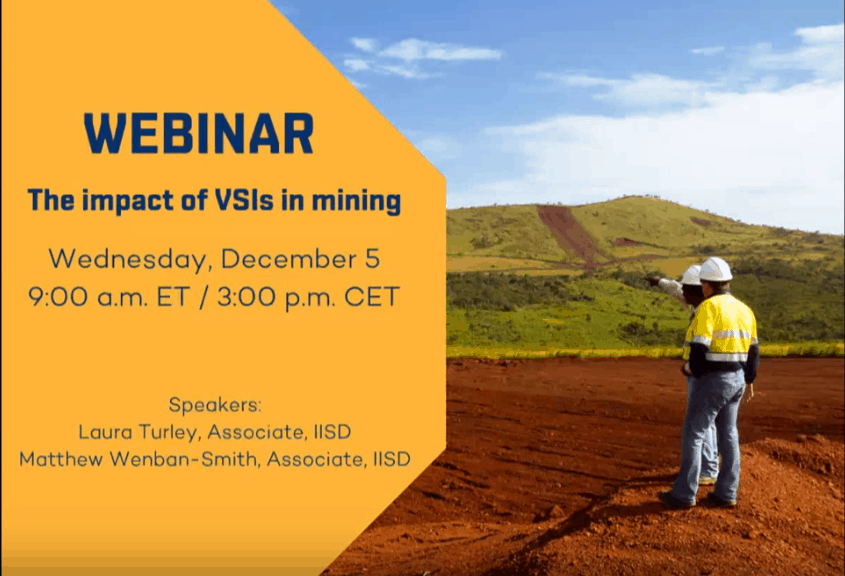 Impact of VSIs in mining cover