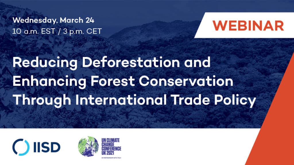 Reducing deforestation webinar