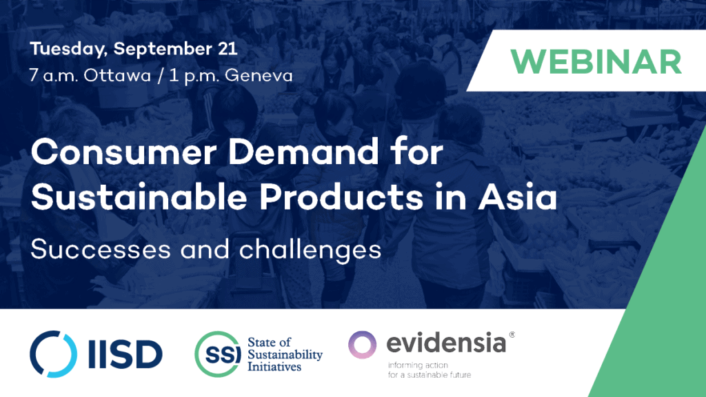 Consumer demand for sustainable products webinar