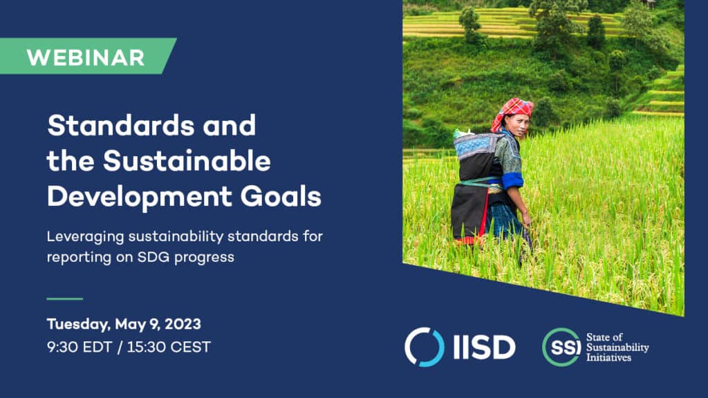 Standards and the Sustainable Development Goals webinar