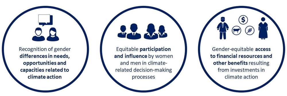 Key elements of gender-responsive climate action