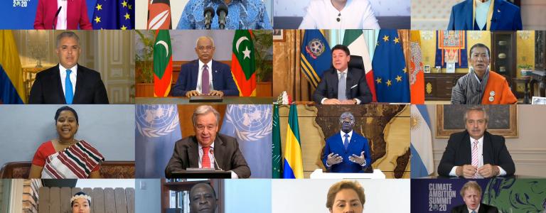 Climate Ambition Summit leaders