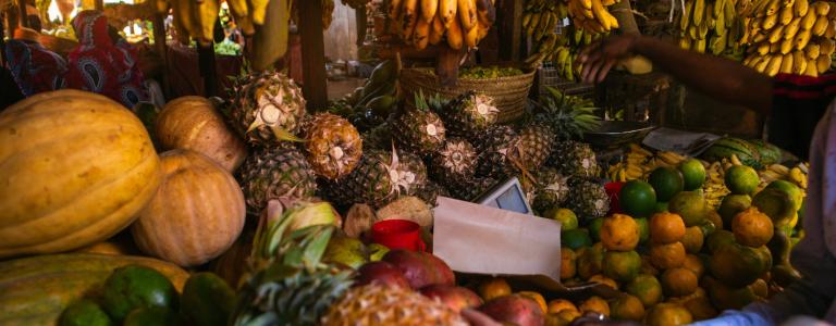 African local fruits market
