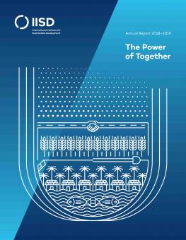 IISD's 2018-2019 annual report cover