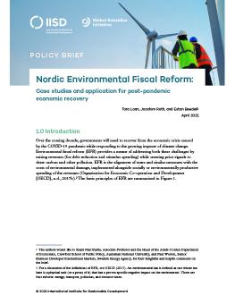 Nordic Environmental Fiscal Reform: Case studies and application for post-pandemic economic recovery