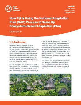 How Fiji Is Using the National Adaptation Plan (NAP) Process to Scale Up Ecosystem-Based Adaptation (EbA) cover